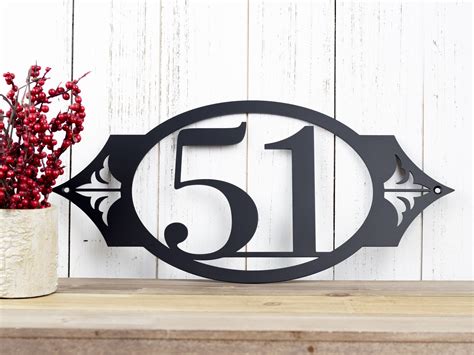 custom metal house numbers sign|metal house number yard sign.